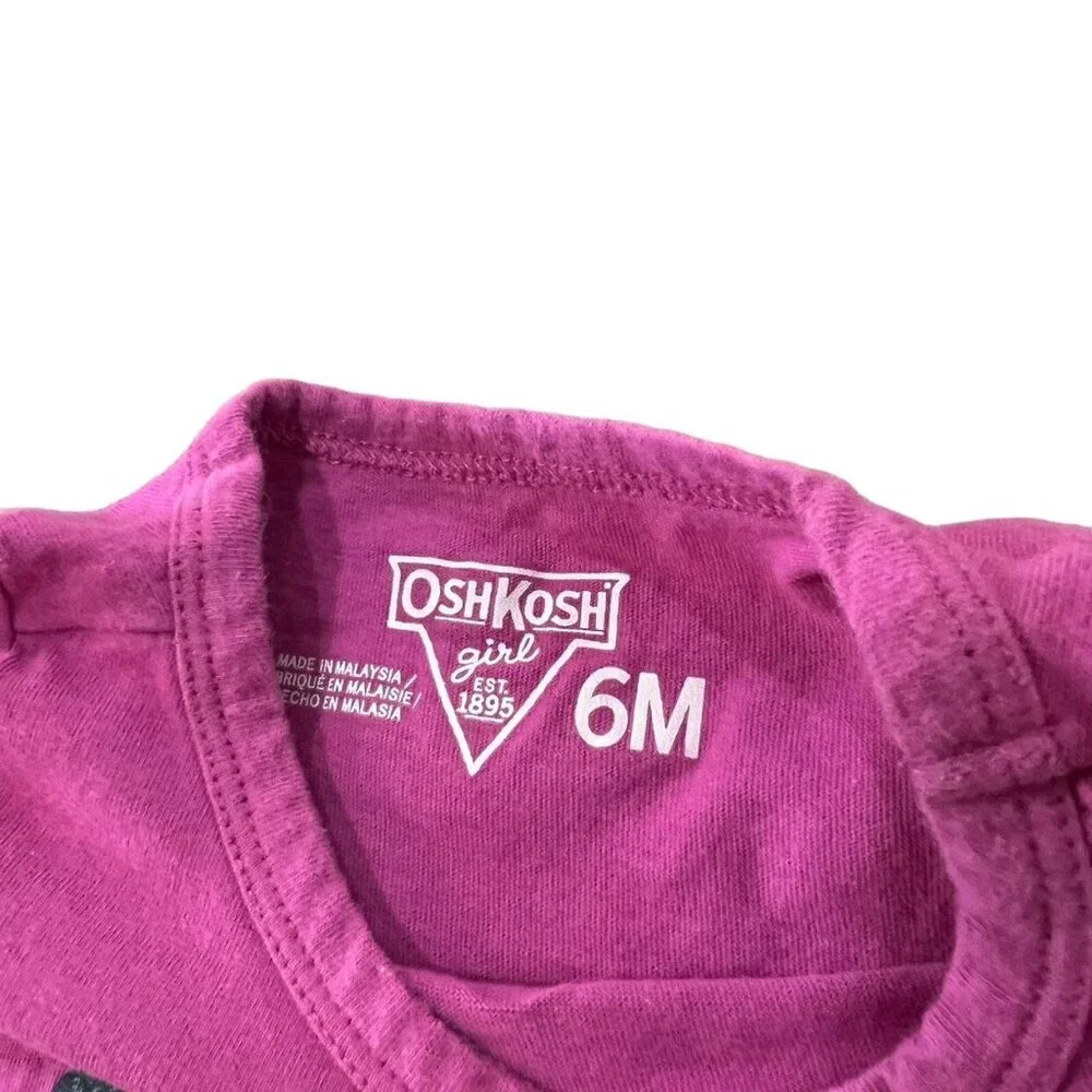 OshKosh 6m Daddy's Princess Crown & Owl Bodysuits Onesies Bundle